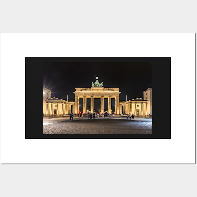 The Brandenburg Gate at Night - Berlin, Germany Wall Art by holgermader